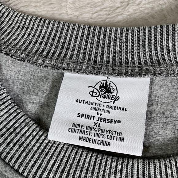Disney Spirit Jersey Sweatshirt Womens XL Gray Sherpa Fleece Walt Disney World - Picture 3 of 11